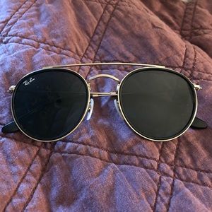 Ray Ban Round Double Bridge Sunglasses